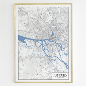 Create Your Own Hamburg Architectural Map - Perfect Gift for City Lovers