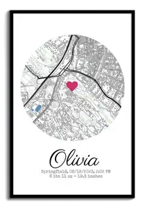 Create Your Custom Baby Birth Poster with All Key Details