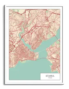 Create Your Custom Tech-Style Istanbul Map Poster – Vibrant, Personal & Stylish