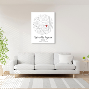 Personalized Map: Celebrate Your Love Story with a Unique, Custom Design