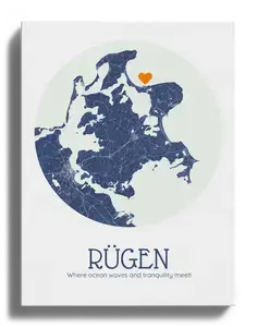 Create Your Personalized Rügen Map – Custom Text & Symbols!