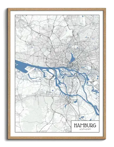 Create Your Own Hamburg Architectural Map - Perfect Gift for City Lovers