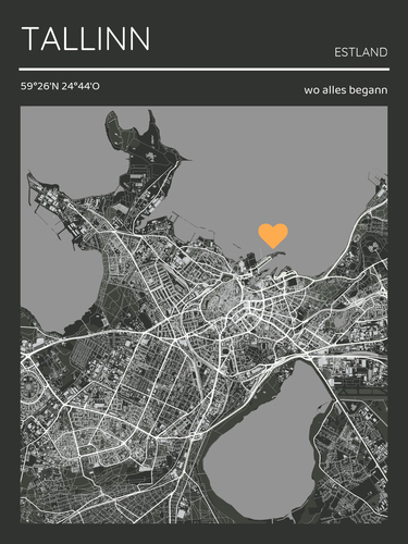 Celebrate Your Love: Custom Magazine-Style Map with Personal Marker