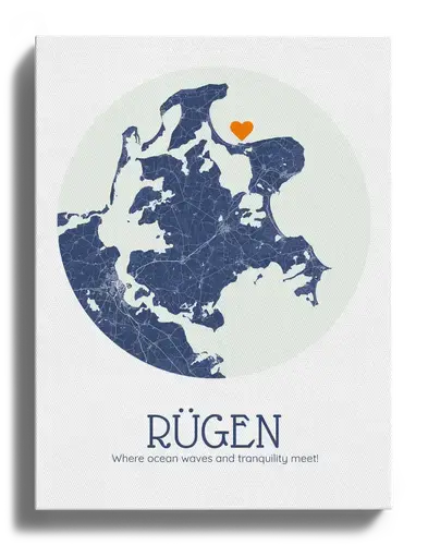 Create Your Personalized Rügen Map – Custom Text & Symbols!