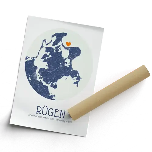 Create Your Personalized Rügen Map – Custom Text & Symbols!