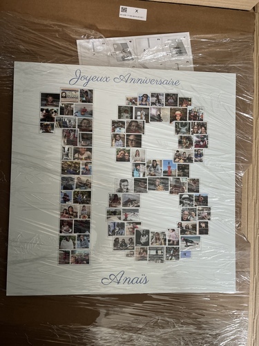 Customer Photo by Carole for Review Print Photo Collage Dibond 40x40cm