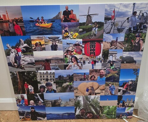 Customer Photo by Erik for Review Print Photo Collage Foam Board 60x60cm