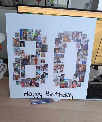 Customer Photo by Marie for Review Print Photo Collage Foam Board 50x50cm