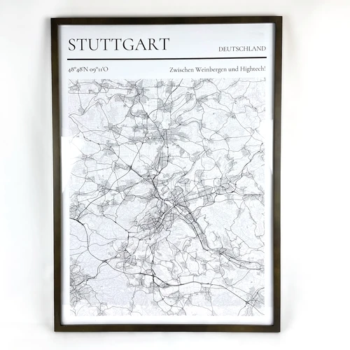 City Map Framed Poster: Comparison